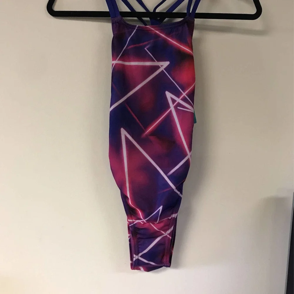 Speedo Women's SIZE 26 Swimsuit One Piece Endurance Fixed Back Double St… - Picture 3 of 5